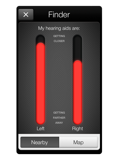 Finding your hearing aids