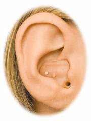 In the ear hearing aid